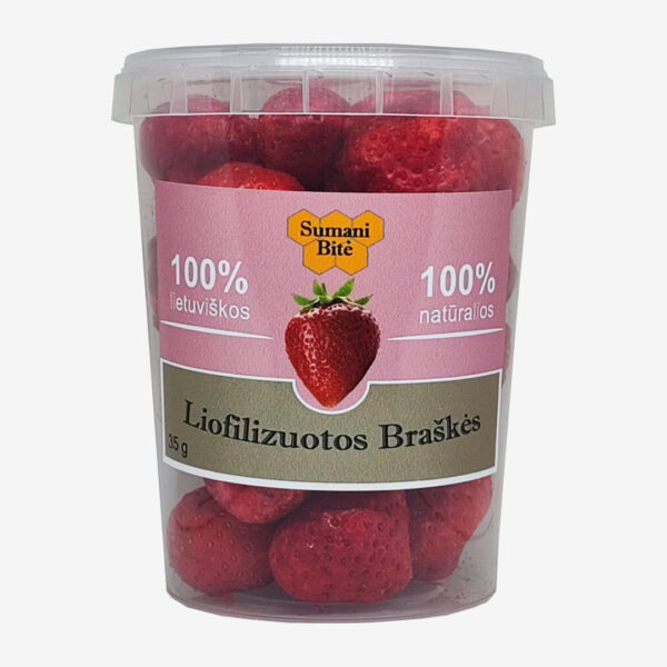 Šaltyje džiovintos braškės